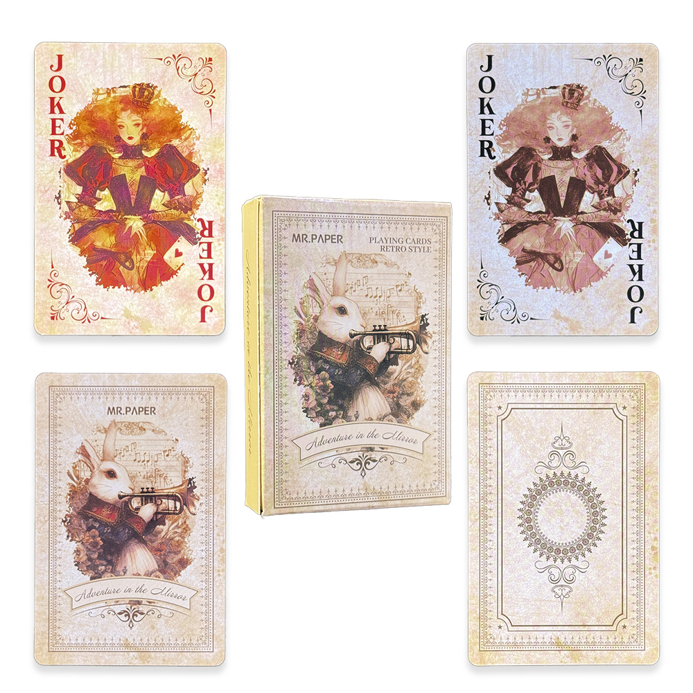Vintage Collectible Playing Cards - 55 stuks Alice in Wonderland speelkaarten
