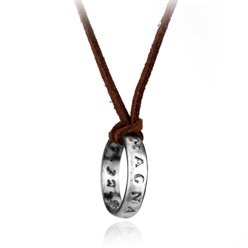 Vintage Collector - Game Anime Lederen Ketting Ring Ketting