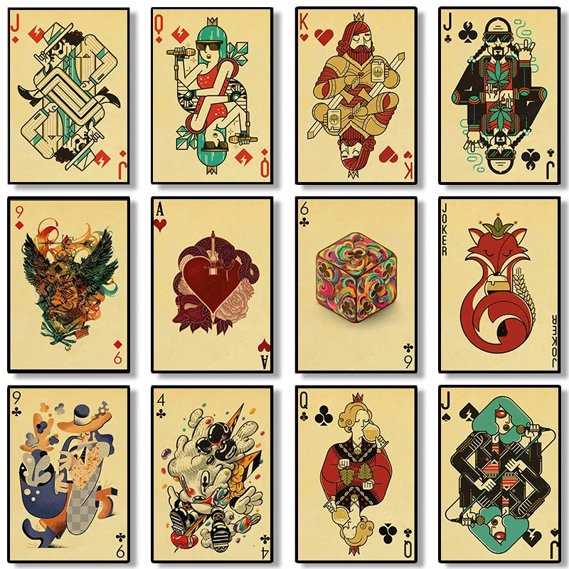 Vintage Collectible Playing Cards - Nordic Collection Speelkaarten Quotes Poster voor