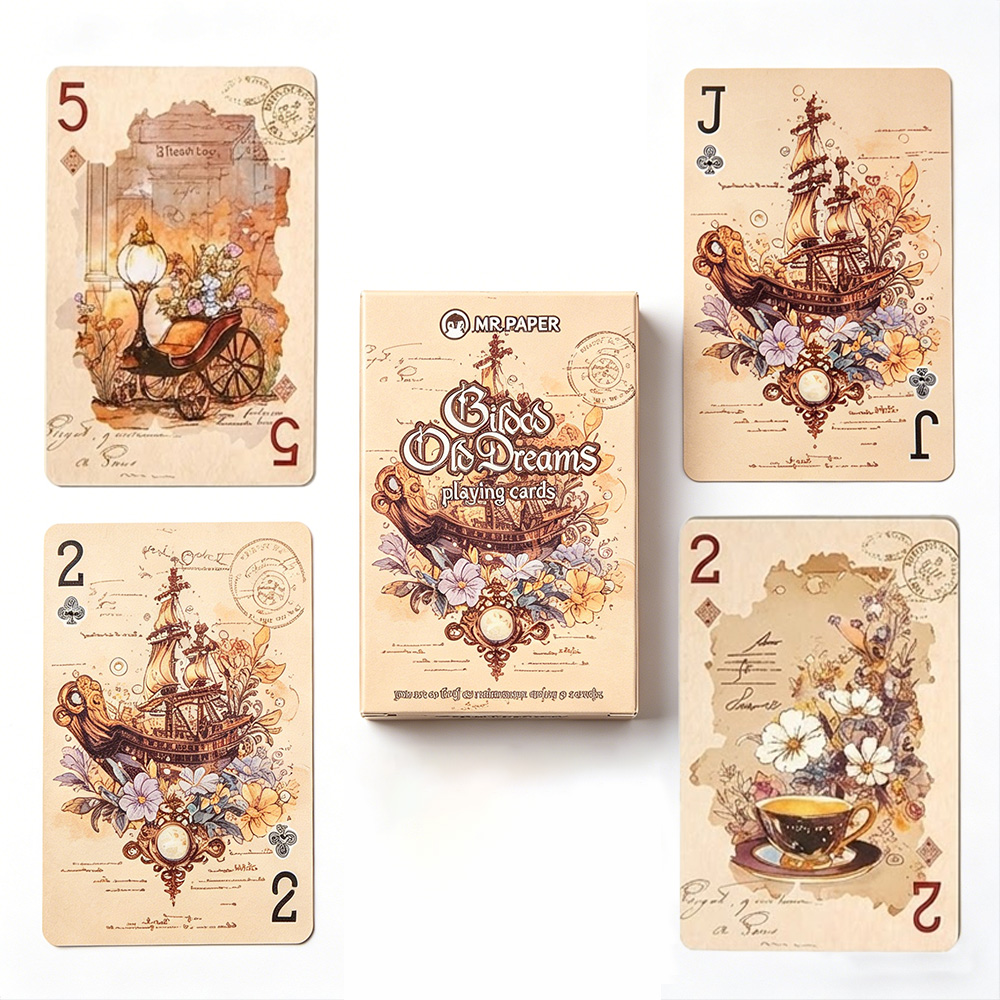 Vintage Collectible Playing Cards - 55pcs Vintage Esthetische Speelkaarten (57*88mm) Magic