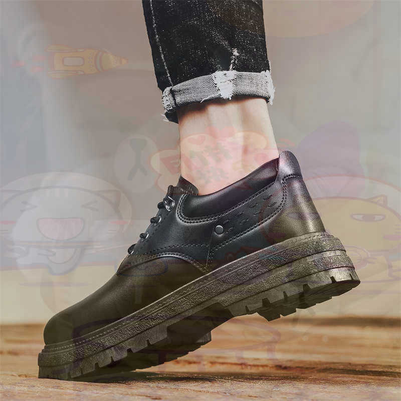 Vintage Collectible Show - Donker natuurlijk leer Mode-sneakers Tennis Herensneakers