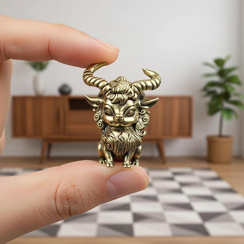Vintage Collectible Figures - Vintage koperen Warcraft schapenkop ornament, verzamelbaar