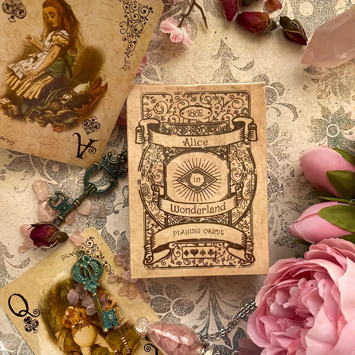 Vintage Collectible Playing Cards - 54 STKS Alice Vintage Paper Poker.