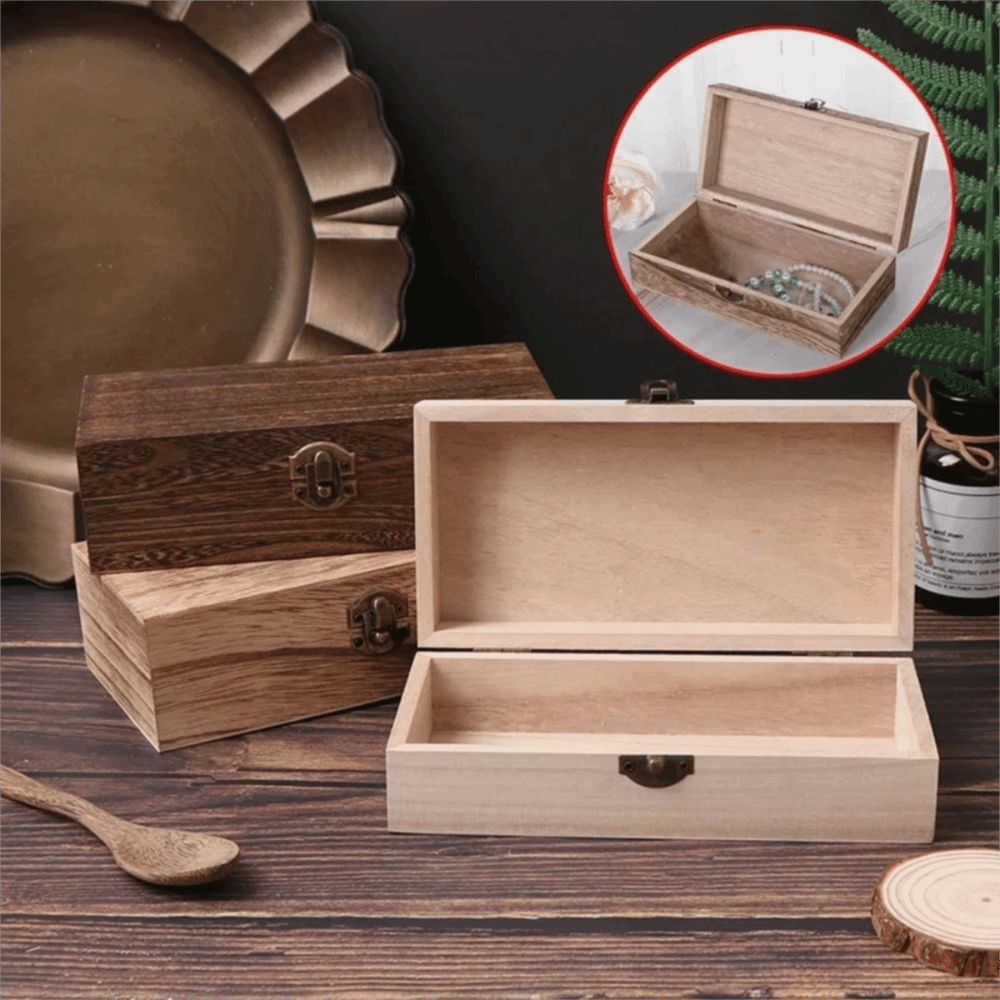 Vintage Collectible Show - Multifunctionele houten geschenkverpakkingen, vintage doosjes met