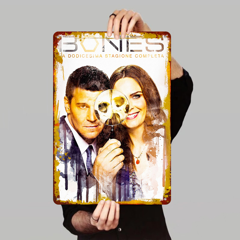 Vintage Collectible Show - Bones Seizoen 12 Poster Metalen Tin