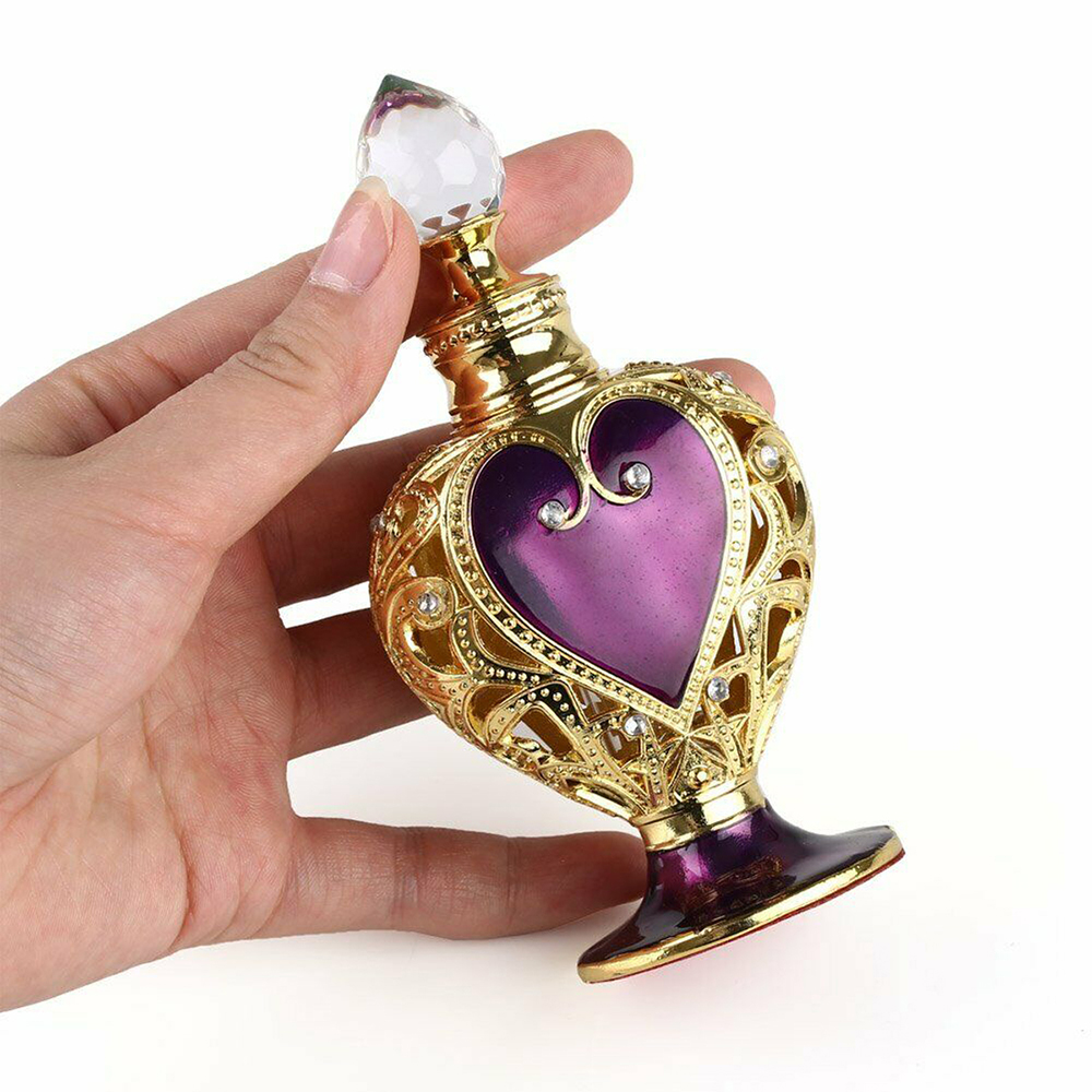 Luxe parfumkristal fles paarse - Vintage Collectible Perfume Bottles recensie en prijs