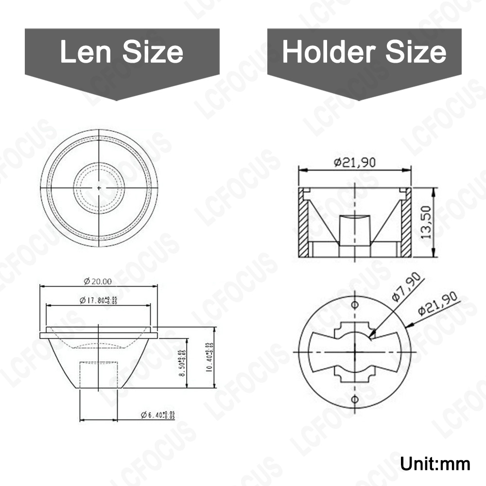 10 stuks 1W 3W 5W LED lens len - Darkroom Enlarger Lens recensie en prijs