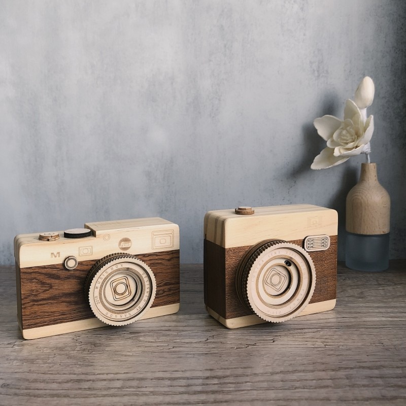 Vintage houten camera muziekdo - Collectible Vintage Cameras recensie en prijs