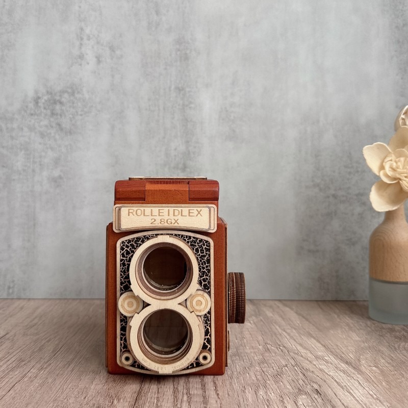 Vintage houten camera muziekdo - Collectible Vintage Cameras recensie en prijs