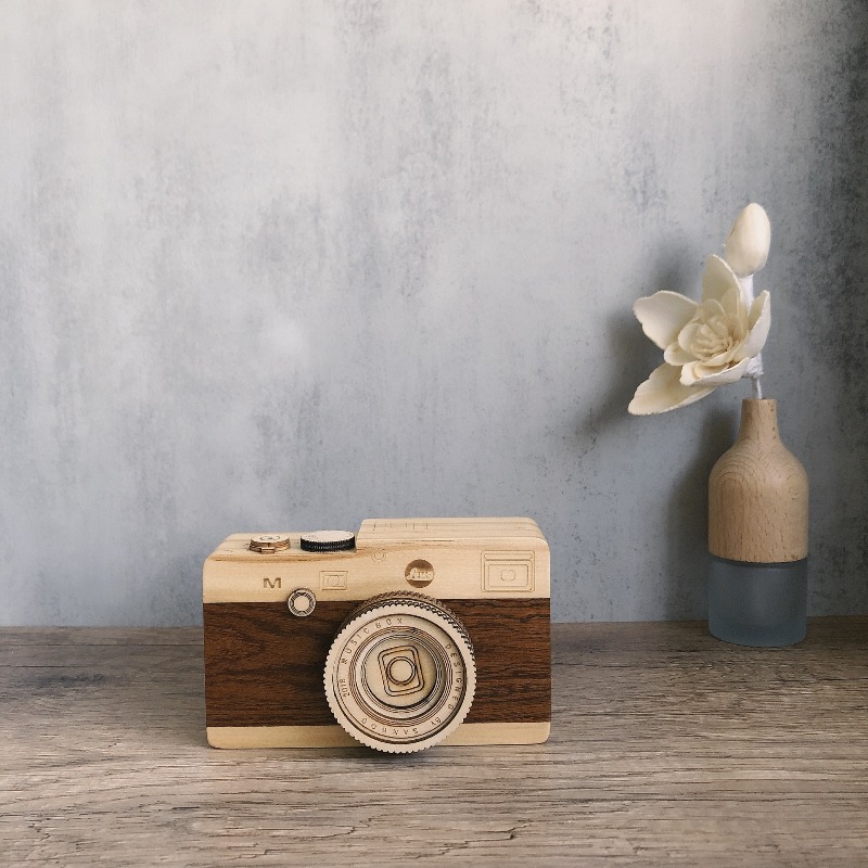 Vintage houten camera muziekdo - Collectible Vintage Cameras recensie en prijs